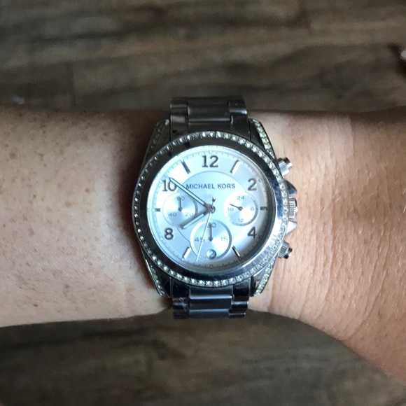 Michael Kira Ritz Studded Stainless Steel Watch - Picture 5 of 6